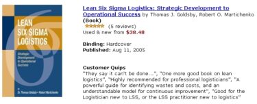 Book Review: Lean Six Sigma Logistics