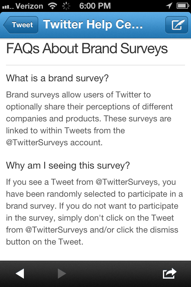 online survey tools, twitter promoted tweet