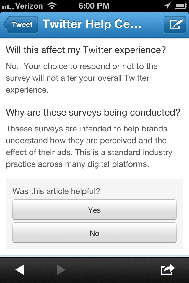 online survey tools, twitter promoted tweet