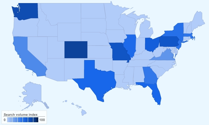 thanksgiving recipes search data shows a pareto